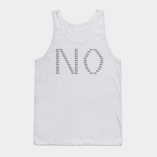 Inscription "No" black Tank Top